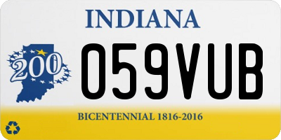 IN license plate 059VUB