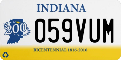 IN license plate 059VUM
