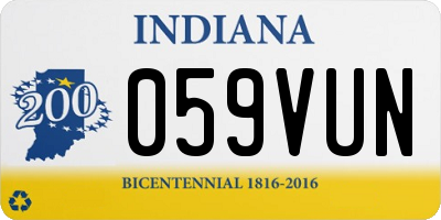 IN license plate 059VUN
