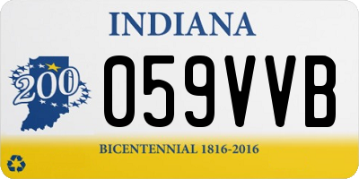 IN license plate 059VVB