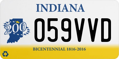 IN license plate 059VVD