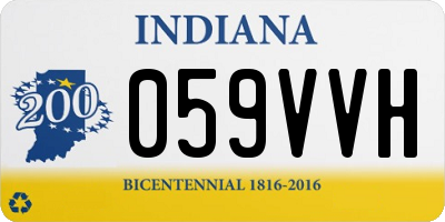 IN license plate 059VVH