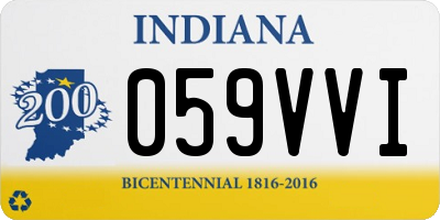 IN license plate 059VVI