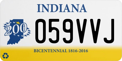 IN license plate 059VVJ