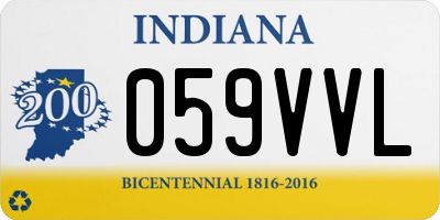 IN license plate 059VVL
