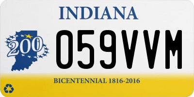 IN license plate 059VVM