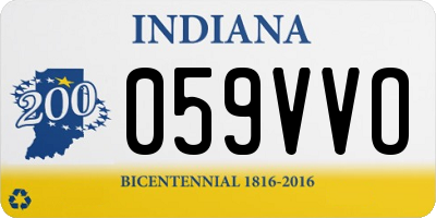 IN license plate 059VVO