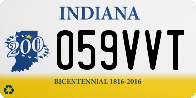 IN license plate 059VVT