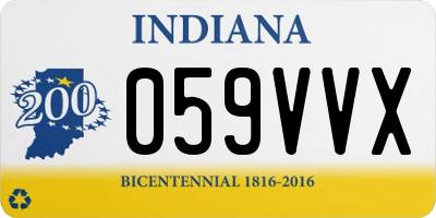 IN license plate 059VVX
