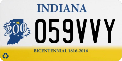 IN license plate 059VVY
