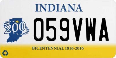 IN license plate 059VWA