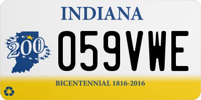 IN license plate 059VWE