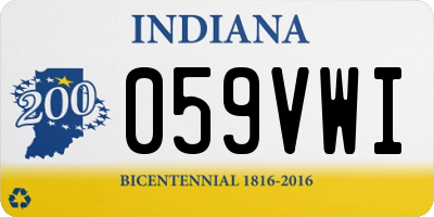 IN license plate 059VWI
