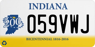 IN license plate 059VWJ