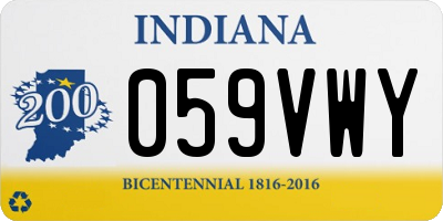 IN license plate 059VWY