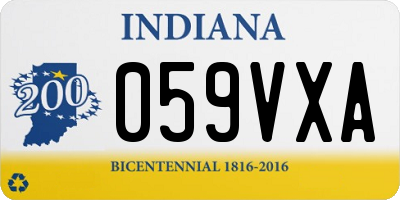 IN license plate 059VXA