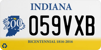 IN license plate 059VXB