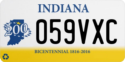 IN license plate 059VXC