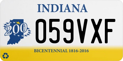 IN license plate 059VXF