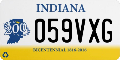 IN license plate 059VXG