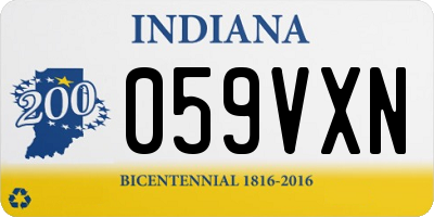 IN license plate 059VXN