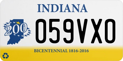 IN license plate 059VXO