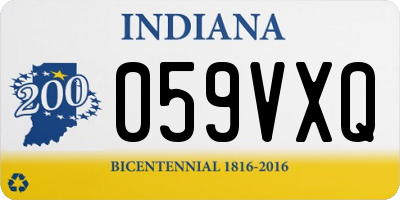 IN license plate 059VXQ