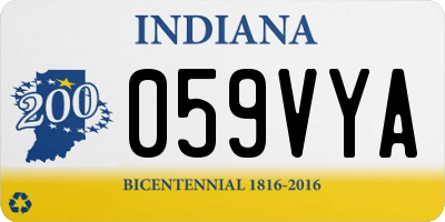 IN license plate 059VYA