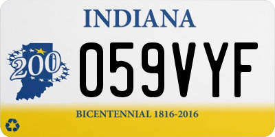 IN license plate 059VYF
