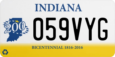 IN license plate 059VYG