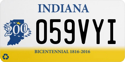 IN license plate 059VYI