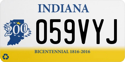 IN license plate 059VYJ