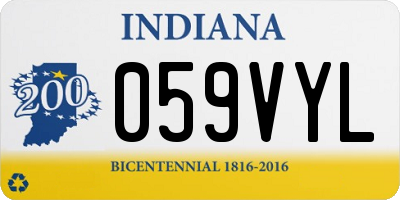 IN license plate 059VYL