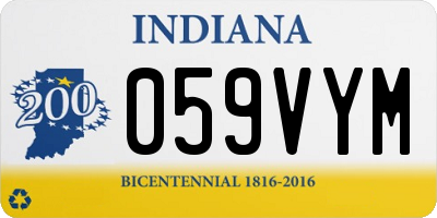 IN license plate 059VYM