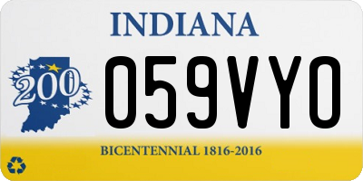 IN license plate 059VYO