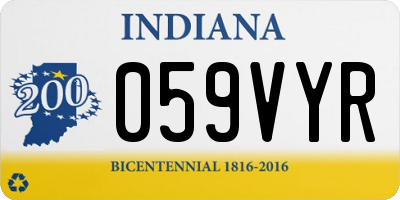 IN license plate 059VYR