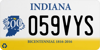 IN license plate 059VYS