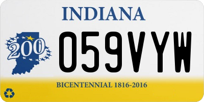 IN license plate 059VYW