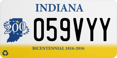 IN license plate 059VYY