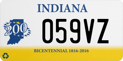 IN license plate 059VZ