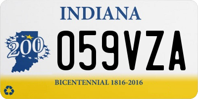 IN license plate 059VZA