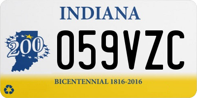 IN license plate 059VZC