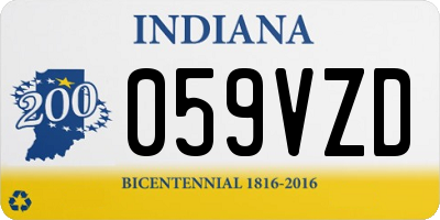 IN license plate 059VZD