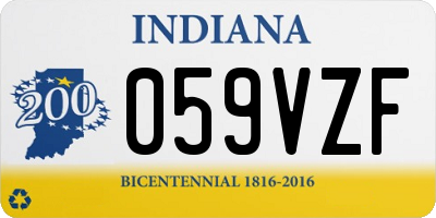IN license plate 059VZF