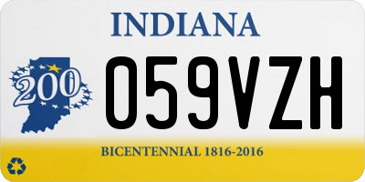 IN license plate 059VZH