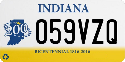 IN license plate 059VZQ