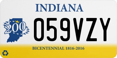 IN license plate 059VZY