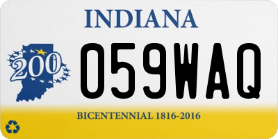 IN license plate 059WAQ