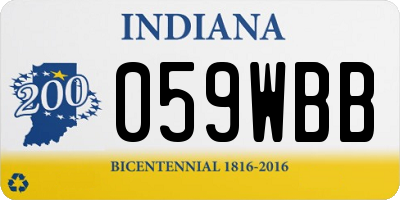 IN license plate 059WBB