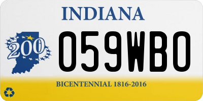 IN license plate 059WBO